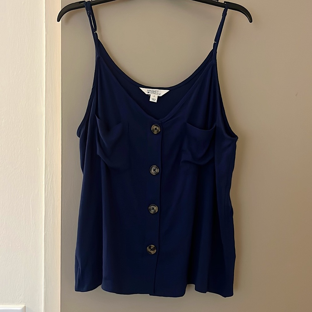 Navy blue tank top
